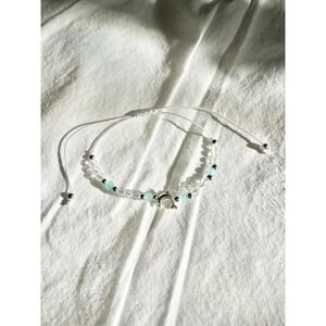 White Dolphin beaded friendship bracelet
